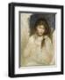 Head of Gabrielle, 1895-Pierre-Auguste Renoir-Framed Giclee Print