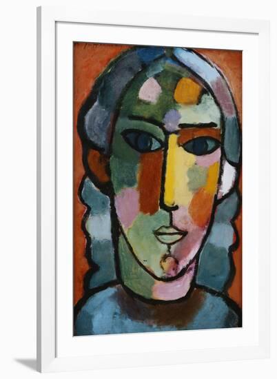 Head of Girl; Madchenkopf, C. 1915-16-Alexej Von Jawlensky-Framed Giclee Print