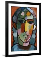 Head of Girl; Madchenkopf, C. 1915-16-Alexej Von Jawlensky-Framed Giclee Print