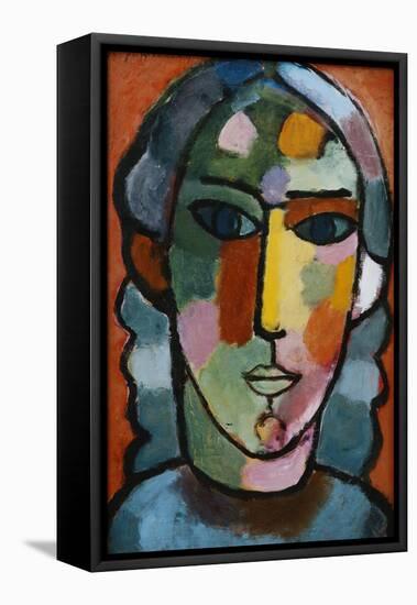 Head of Girl; Madchenkopf, C. 1915-16-Alexej Von Jawlensky-Framed Stretched Canvas