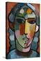 Head of Girl; Madchenkopf, C. 1915-16-Alexej Von Jawlensky-Stretched Canvas