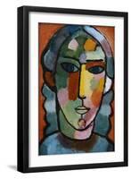 Head of Girl; Madchenkopf, C. 1915-16-Alexej Von Jawlensky-Framed Giclee Print