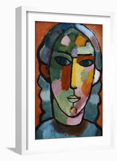 Head of Girl; Madchenkopf, C. 1915-16-Alexej Von Jawlensky-Framed Giclee Print