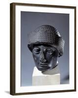 Head of Gudea, Prince of Lagesh, from Telloh Neo-Sumerian, C.2150-null-Framed Photographic Print