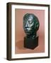 Head of Gwen John (1876-1939) (Head of Whistler's Muse) (Bronze)-Auguste Rodin-Framed Giclee Print