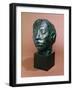 Head of Gwen John (1876-1939) (Head of Whistler's Muse) (Bronze)-Auguste Rodin-Framed Giclee Print