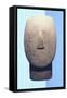 Head of Idol Sculpture, Greece, Cycladic Civilization, 3500-1050 Bc-null-Framed Stretched Canvas