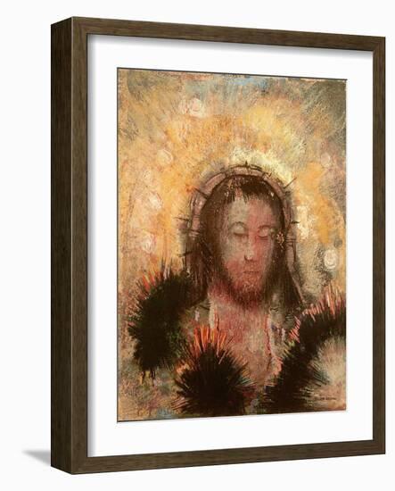 Head of Jesus-Odilon Redon-Framed Giclee Print