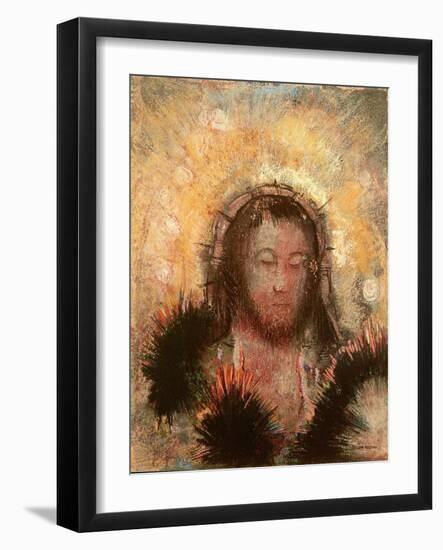 Head of Jesus-Odilon Redon-Framed Giclee Print