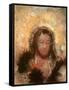 Head of Jesus-Odilon Redon-Framed Stretched Canvas