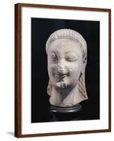 Head of Kouros from Heraion Di Samo-null-Framed Giclee Print