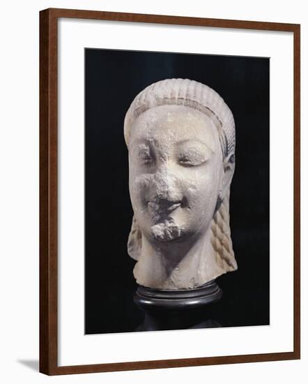 Head of Kouros from Heraion Di Samo-null-Framed Giclee Print