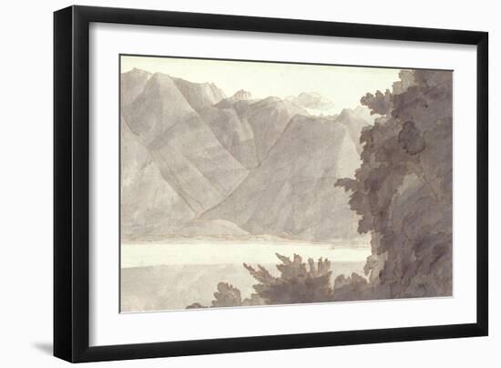 Head of Lake Geneva-Francis Towne-Framed Giclee Print