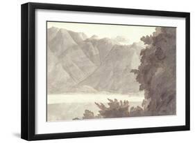 Head of Lake Geneva-Francis Towne-Framed Giclee Print