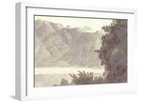 Head of Lake Geneva-Francis Towne-Framed Giclee Print