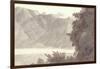 Head of Lake Geneva-Francis Towne-Framed Giclee Print