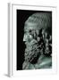 Head of Man with Headband, a More Than Life-Size Bronze Statue Found Italy, in 1972-Phidias-Framed Giclee Print