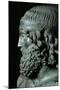 Head of Man with Headband, a More Than Life-Size Bronze Statue Found Italy, in 1972-Phidias-Mounted Giclee Print