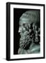 Head of Man with Headband, a More Than Life-Size Bronze Statue Found Italy, in 1972-Phidias-Framed Giclee Print