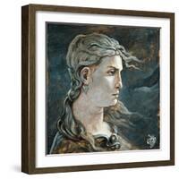 Head of Medusa, 1878-Elihu Vedder-Framed Giclee Print