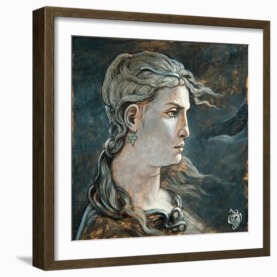 Head of Medusa, 1878-Elihu Vedder-Framed Giclee Print