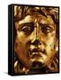 Head of Medusa, Gilded Bronze, 2nd - 3rd century, from Temple of Asclepius, Ulpia Traiana, Romania-null-Framed Stretched Canvas
