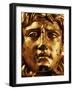 Head of Medusa, Gilded Bronze, 2nd - 3rd century, from Temple of Asclepius, Ulpia Traiana, Romania-null-Framed Photographic Print