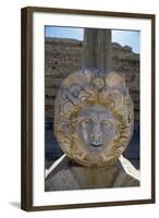 Head of Medusa in the Severan Forum of the Ancient Roman City of Leptis Magna, Libya-Vivienne Sharp-Framed Photographic Print