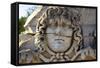 Head of Medusa, Temple of Apollo, Didyma, Anatolia, Turkey, Asia Minor, Eurasia-Neil Farrin-Framed Stretched Canvas