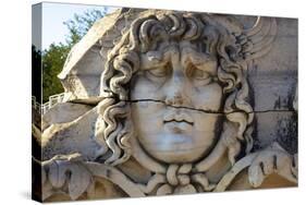 Head of Medusa, Temple of Apollo, Didyma, Anatolia, Turkey, Asia Minor, Eurasia-Neil Farrin-Stretched Canvas