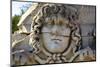 Head of Medusa, Temple of Apollo, Didyma, Anatolia, Turkey, Asia Minor, Eurasia-Neil Farrin-Mounted Photographic Print