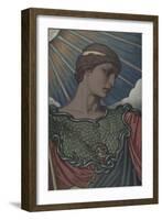 Head of Minerva, Study for the Jefferson Building, Library of Congress, c.1898-Elihu Vedder-Framed Art Print