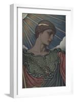 Head of Minerva, Study for the Jefferson Building, Library of Congress, c.1898-Elihu Vedder-Framed Art Print