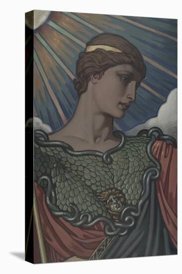 Head of Minerva, Study for the Jefferson Building, Library of Congress, c.1898-Elihu Vedder-Stretched Canvas