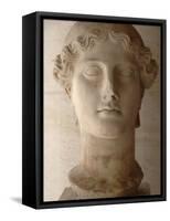 Head of Nike (Ii Century Ad), Agora Museum, Athens, Greece-Prisma Archivo-Framed Stretched Canvas