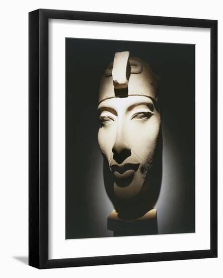 Head of Pharaoh Akhenaten, from Karnak-null-Framed Giclee Print