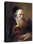 Head of Philosopher, C.1750-60-Giandomenico Tiepolo-Stretched Canvas