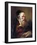 Head of Philosopher, C.1750-60-Giandomenico Tiepolo-Framed Giclee Print