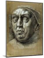 Head of Pope Leo X-Giulio Romano-Mounted Giclee Print