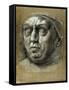 Head of Pope Leo X-Giulio Romano-Framed Stretched Canvas