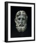 Head of Poseidon / Antigonos Doson, 227-221 BC (Bronze)-Greek school-Framed Giclee Print