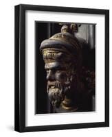 Head of Prophet, Bronze Panel-Lorenzo Ghiberti-Framed Giclee Print