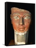 Head of Queen Hatshepsut from Deir El-Bahari-null-Framed Stretched Canvas