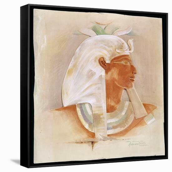 Head of Queen Makare Hatshepsut-Howard Carter-Framed Stretched Canvas