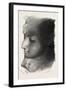 Head of Queen Nefertari, from Aboo Limbel, Egypt, 1879-null-Framed Giclee Print