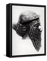 Head of Sargon I 2400-2200 BC-Mesopotamian-Framed Stretched Canvas