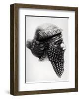 Head of Sargon I 2400-2200 BC-Mesopotamian-Framed Giclee Print