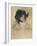 Head of Simone in a Green Bonnet with Wavy Brim-Mary Cassatt-Framed Giclee Print