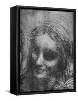 'Head of St. Anne - Virgin and Child with St. Anne and Infant St. John', c1480 (1945)-Leonardo Da Vinci-Framed Stretched Canvas