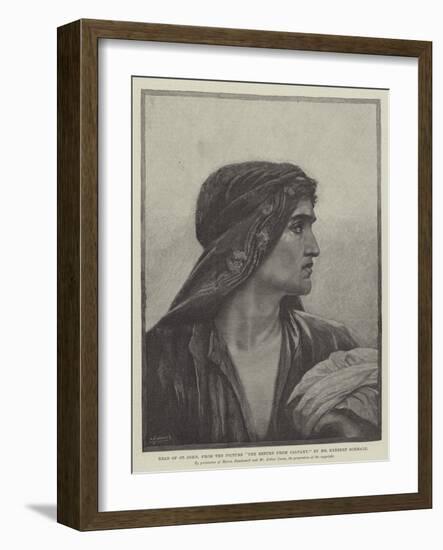 Head of St John, from the Picture The Return from Cavalry-Herbert Gustave Schmalz-Framed Giclee Print